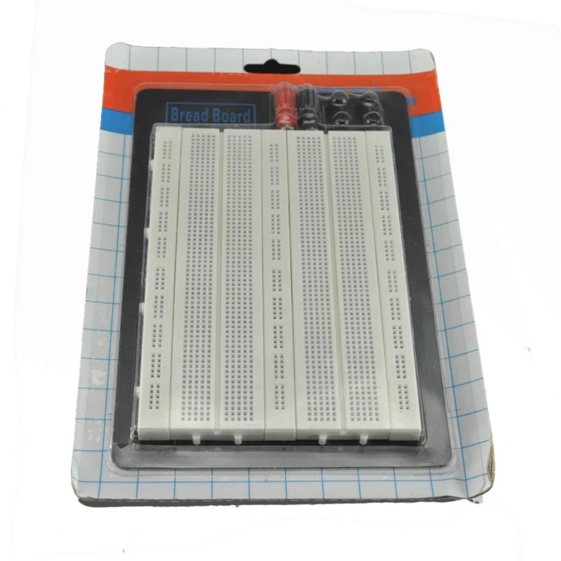 Placa de ensaio 1660 pontos 21.5cm x 13cm com base metálica e alimentação