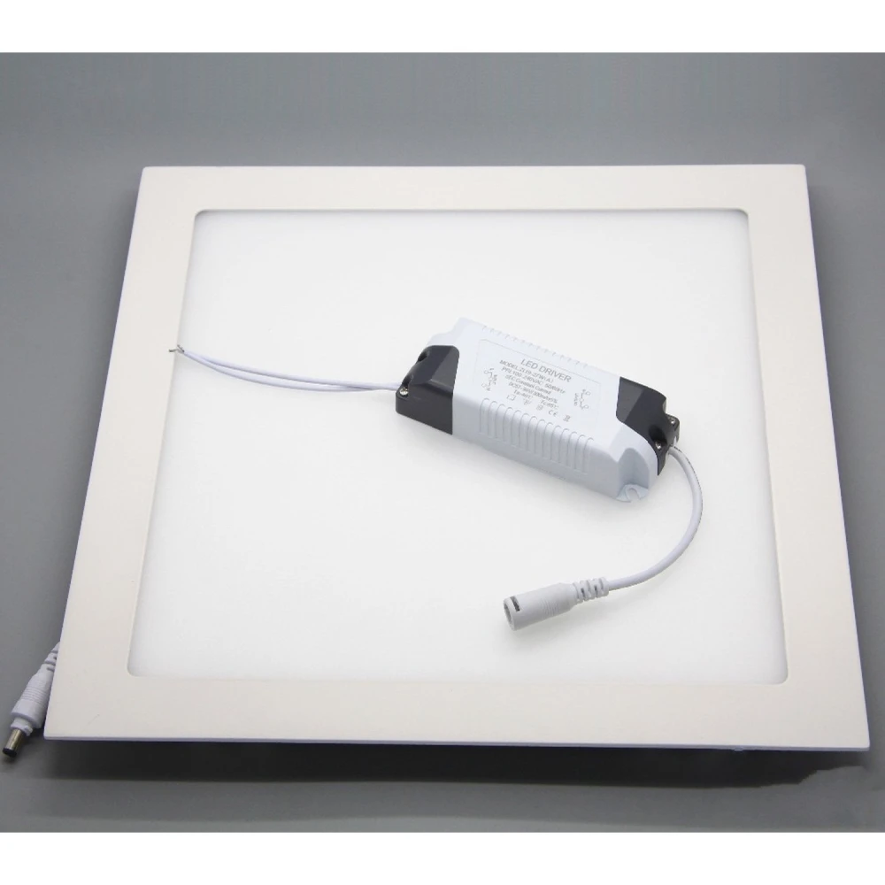 Placa LED Quadrada 24W Branco Frio 6000K Superslim para Iluminação Eficiente