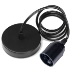 Porta Lámpara Industrial Vintage Retro Edison E27 con cable de 1,1m modelo A en ambiente industrial