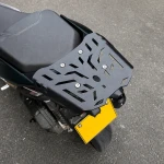 Bagageiro Traseiro Zontes 150X / 125X — Grade Porta-Bagagens em Ferro 4 mm, Preto