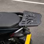 Bagageiro Traseiro Zontes 150X / 125X — Grade Porta-Bagagens em Ferro 4 mm, Preto