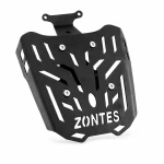 Bagageiro Traseiro Zontes 150X / 125X — Grade Porta-Bagagens em Ferro 4 mm, Preto