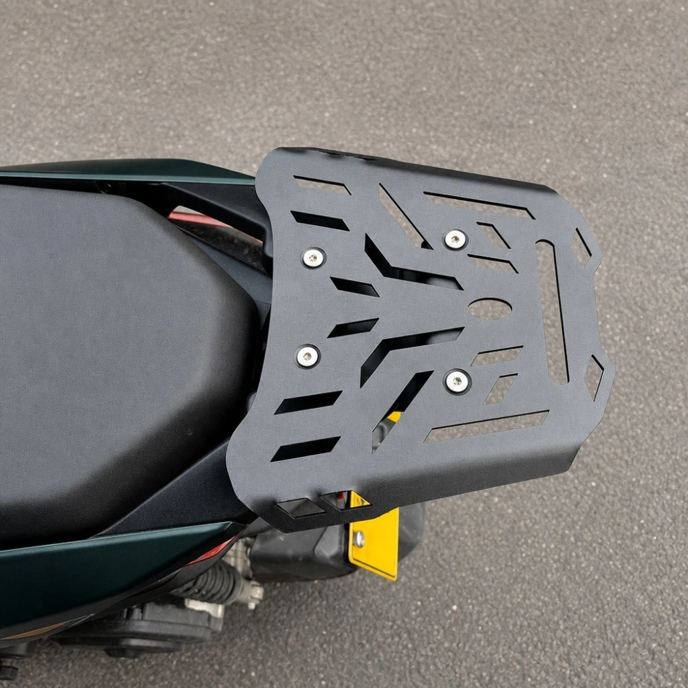 Bagageiro Traseiro Zontes 150X / 125X — Grade Porta-Bagagens em Ferro 4 mm, Preto