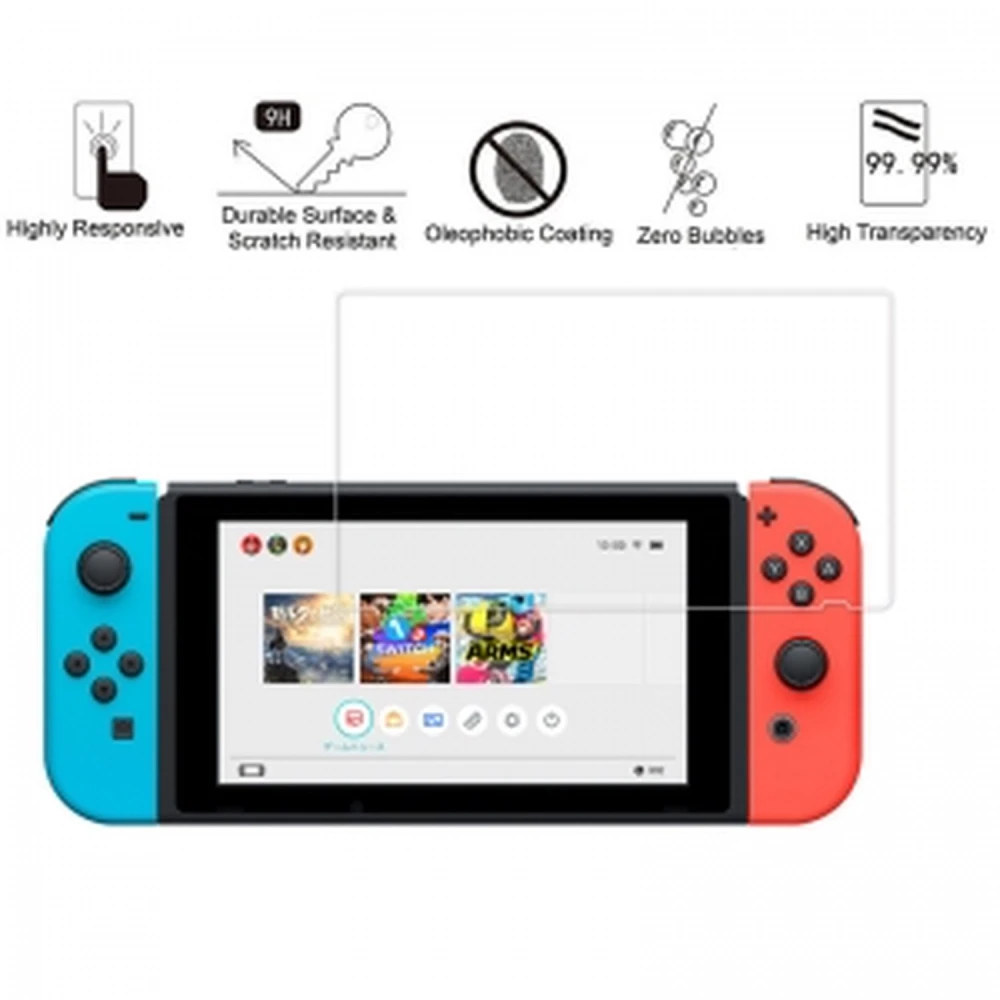 Película de vidro temperado para Nintendo Switch com máxima proteção