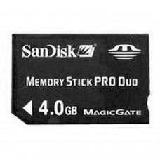 PSP Memory Stick Pro Duo 4GB Sandisk *ORIGINAL* MEMORY STICK AND HD PSP 3000  9.99 euro - satkit
