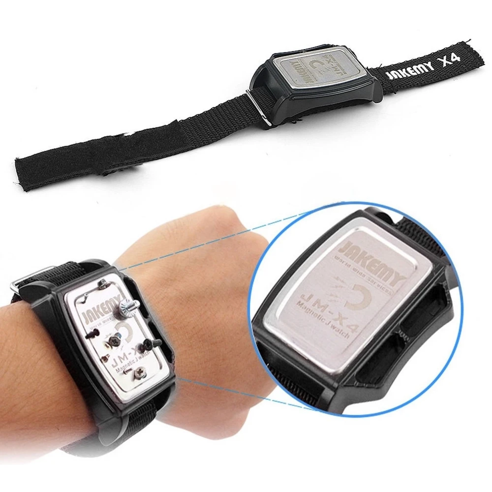 Pulseira magnética para parafusos JM-X4 para técnicos e reparadores eletrónicos