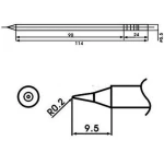 Ponta de soldar Aoyue LF-I com resistência incluída - peça original