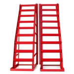 Rampas de Aço para Carro 2 Toneladas (4.400 lbs) — Set de 2 Rampas de Serviço Portáteis para Troca de Óleo e Manutenção, Vermelhas TSX TOOL