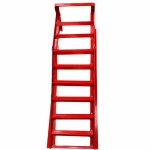 Rampas de Aço para Carro 2 Toneladas (4.400 lbs) — Set de 2 Rampas de Serviço Portáteis para Troca de Óleo e Manutenção, Vermelhas TSX TOOL