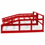 Rampas de Aço para Carro 2 Toneladas (4.400 lbs) — Set de 2 Rampas de Serviço Portáteis para Troca de Óleo e Manutenção, Vermelhas TSX TOOL