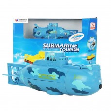 Rc Micro Submarine Mini Rc U-Boat 3 - Channel Radio Controle Submarine -BLUE-