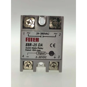 satkit Relé de estado sólido Fotek SSR-25 25A para controlo elétrico eficiente