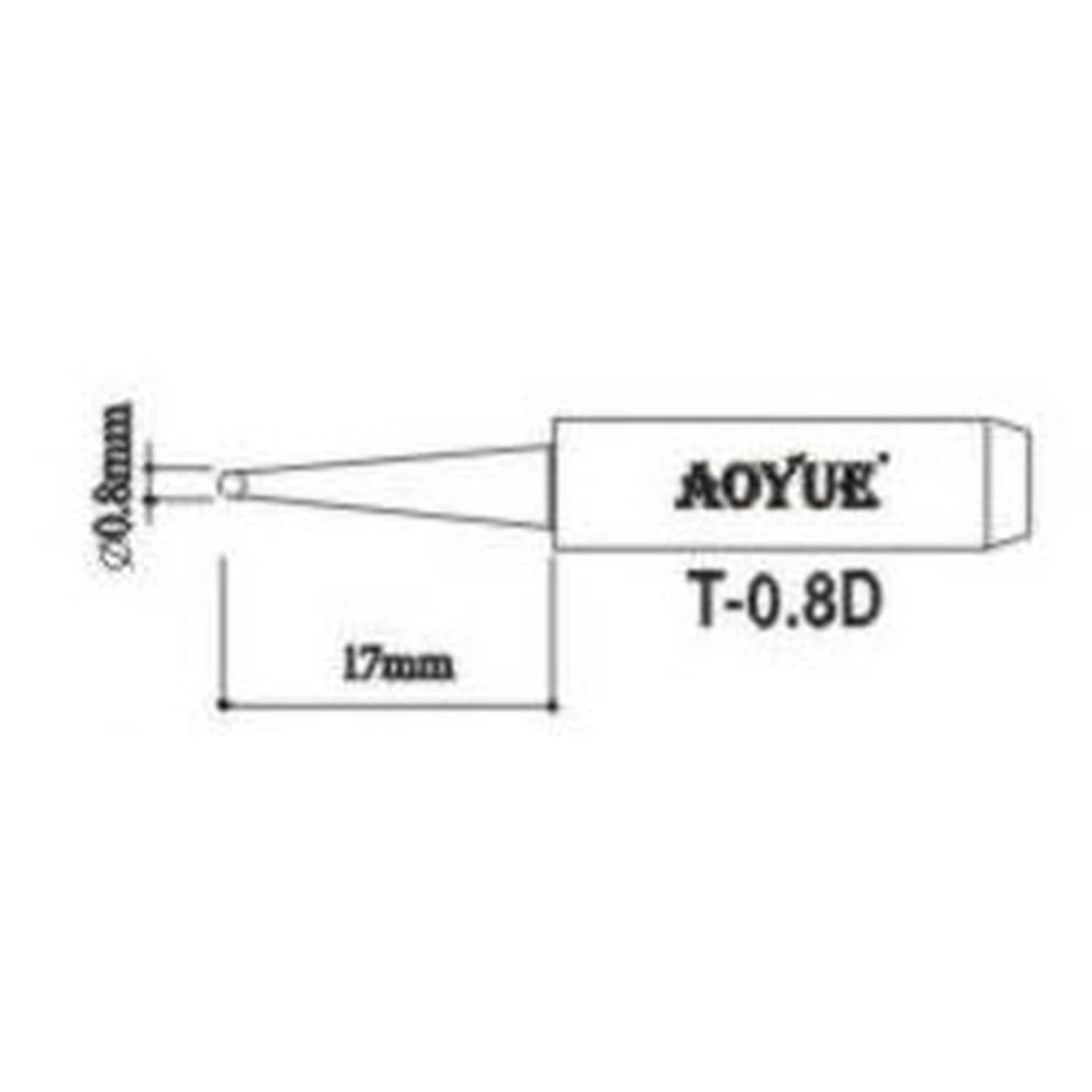 Ponta de Soldador Aoyue T0,8D para Estações de Soldadura