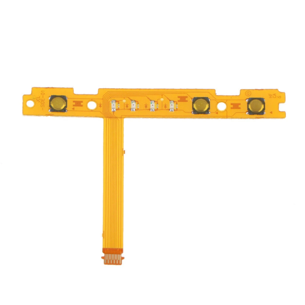 Vista lateral del repuesto SL botón izquierdo con cable flex para Nintendo Switch