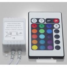 Controlador Tira diodo EMISSOR de luz RGB, Dimmer com Controle Remoto IR 24 Botões LED LIGHTS  3.50 euro - satkit