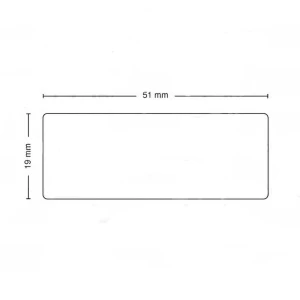 Rolo de 500 etiquetas adesivas compatíveis Dymo 11355 19mm x 51mm