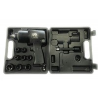 Jogo De Copos E Pistola De Impacto Sata Mod-Nf282 De 1/2&Quot; E Torque Max 660nm, Com 8 Chaves Vasos Incluindo