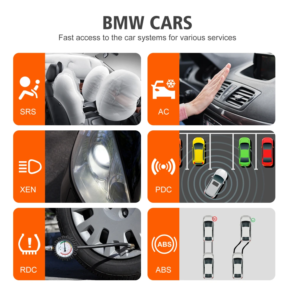 Scanner de diagnóstico BMW Konnwei KW480 - OBD2 para BMW