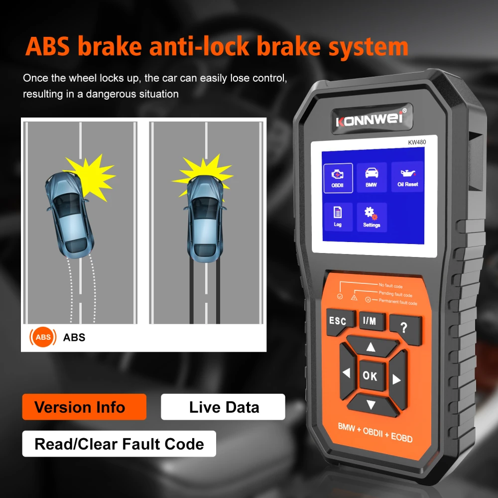 Scanner de diagnóstico BMW Konnwei KW480 - OBD2 para BMW