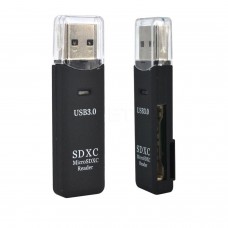 Leitor USB 3.0 para cartões de memória SD/ SDXC /MicroSD / MicroSDXC MP3  3.50 euro - satkit