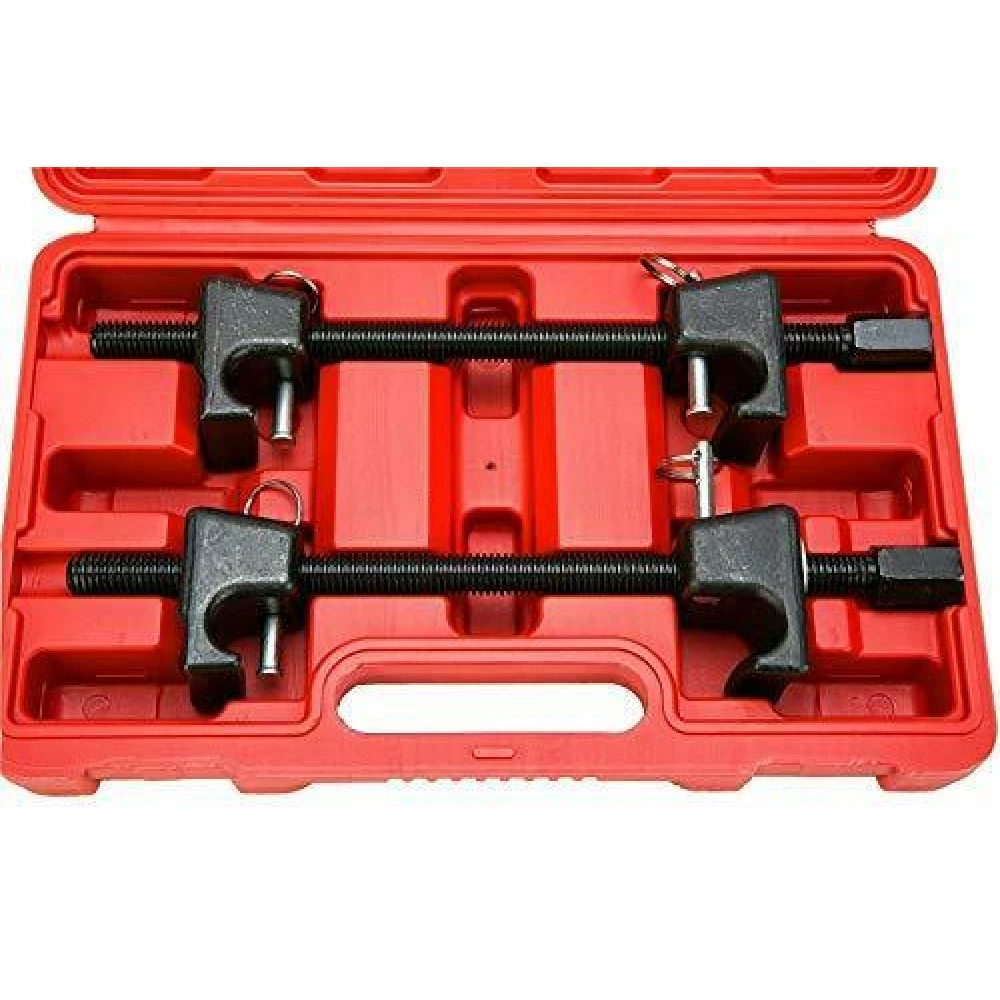 Compresores de resorte de bobina TSX TOOL en uso con guantes de seguridad