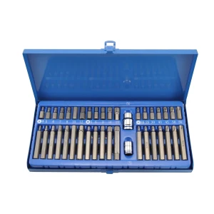 Jogo 40pc Pontas Torx e Hex Bit 1/2'' 3/8'' para Carro