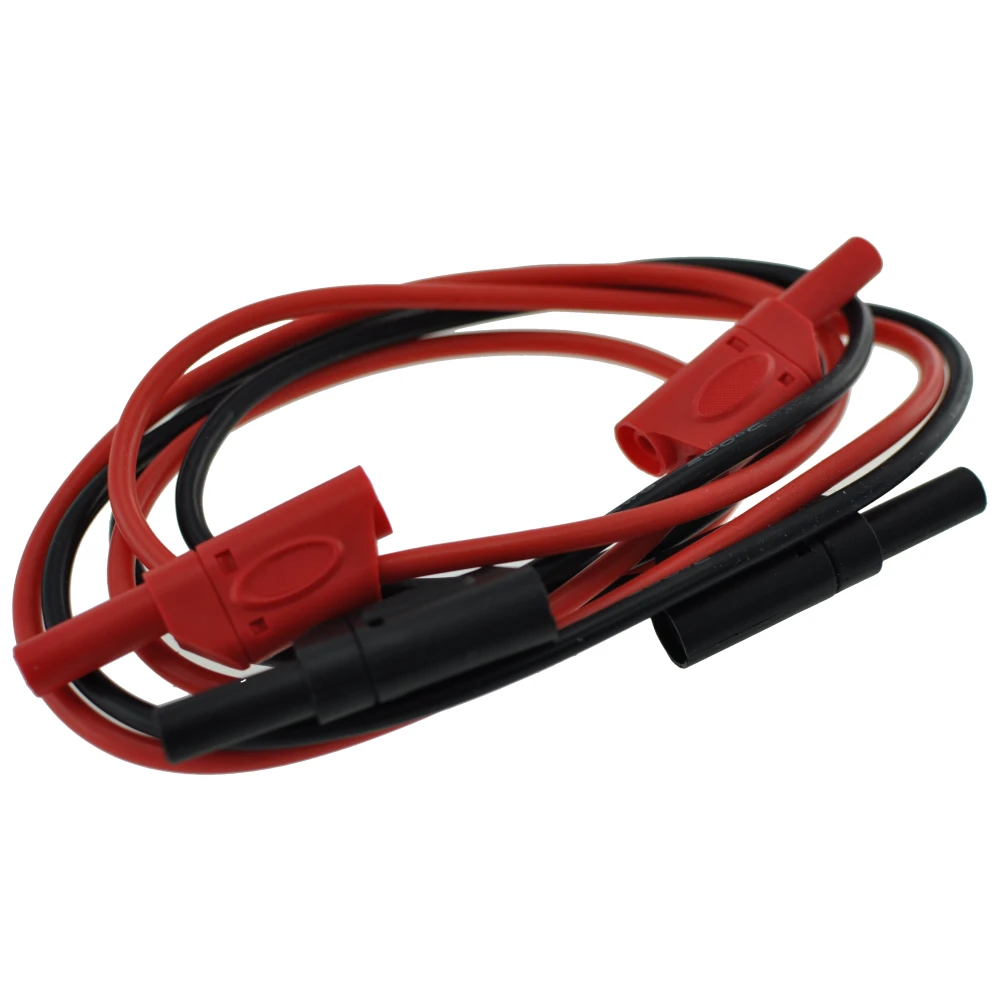 Set cables test para multímetros y sondas temperatura Amass con cables rojo-negro