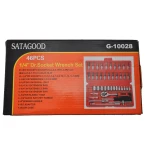 Jogo de chaves de caixa hexagonais 1/4 46 peças TSX TOOL para automóvel e bricolage