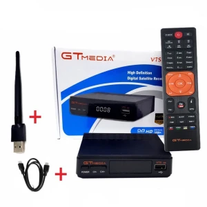 Receptor satélite GTMEDIA Freesat V7S HD com USB WiFi