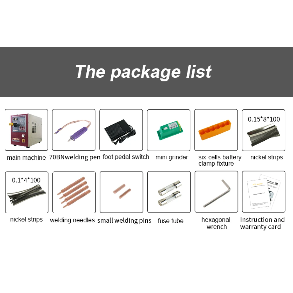 Soldadora por pontos Sunkko 737DH para montagem de baterias 18650 14500 21700