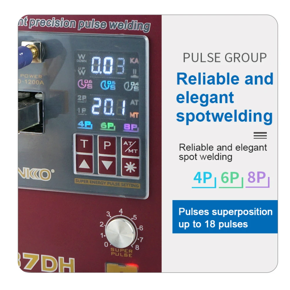 Soldadora por pontos Sunkko 737DH para montagem de baterias 18650 14500 21700