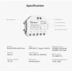 SONOFF DUAL R3 interruptor inteligente duplo com medição de potência