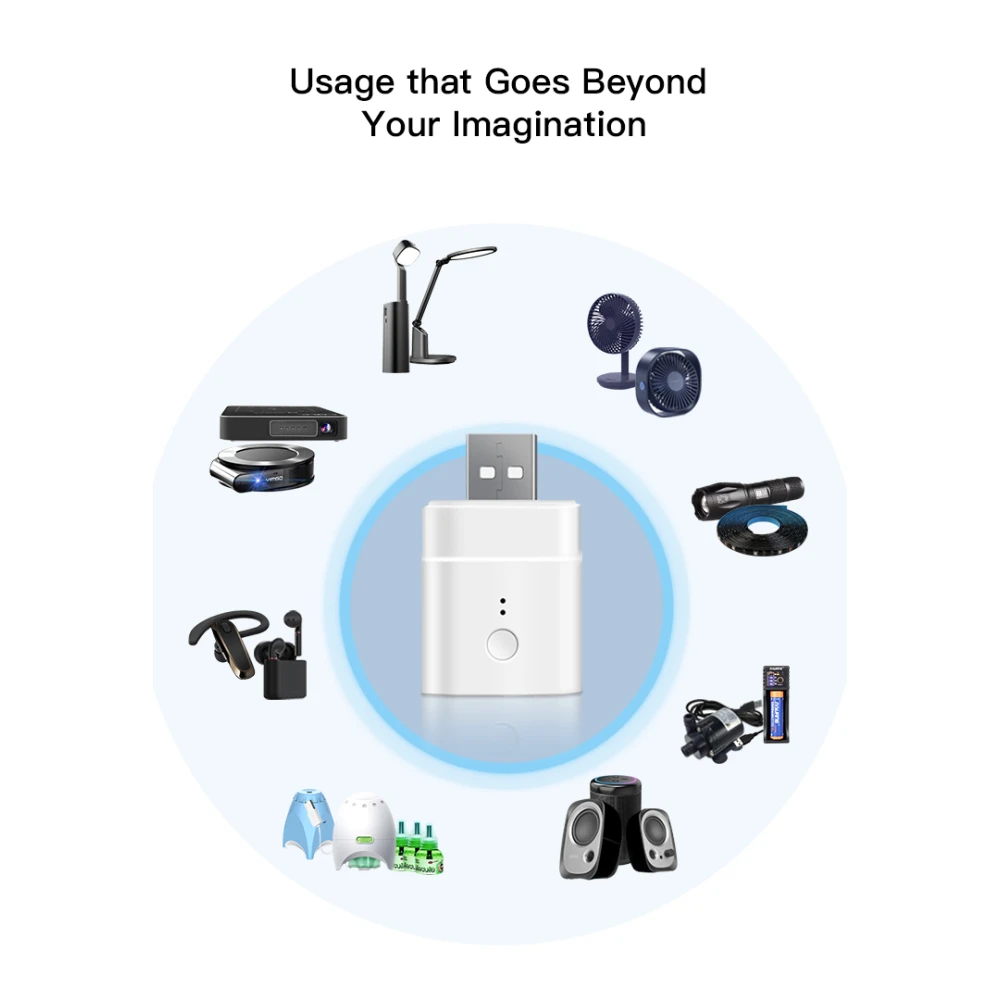 SONOFF Micro adaptador USB WiFi inteligente para controlo remoto e automação