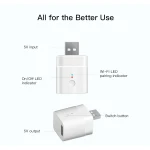 SONOFF Micro adaptador USB WiFi inteligente para controlo remoto e automação