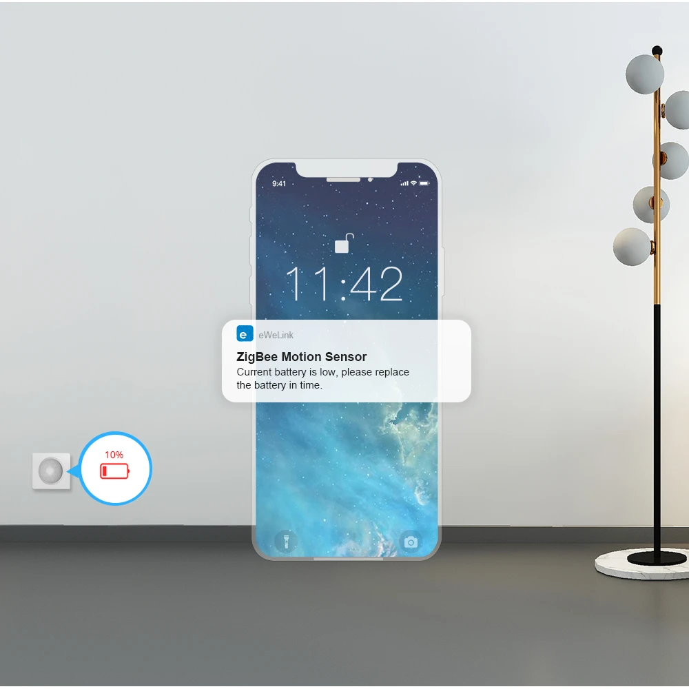 SONOFF SNZB-03 Sensor de Movimento ZigBee - Controlo inteligente e deteção precisa