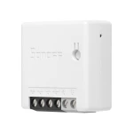 Vista lateral del interruptor inteligente SONOFF ZBMINI compatible con Google Home