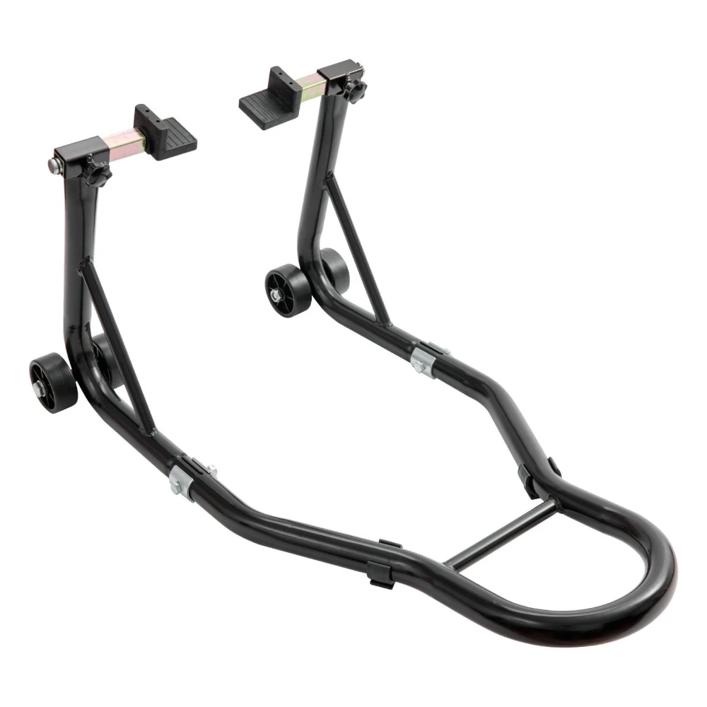 Soporte trasero ajustable para motos en acero con recubrimiento anticorrosión