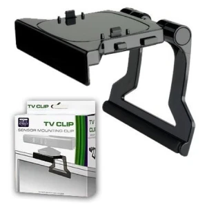 Suporte Kinect Xbox 360 para TV com clip preto compatível com sensor Kinect