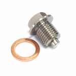 Tampão de Drenagem de Óleo Magnético Aço Inoxidável M16 x 1,5 com Anilha - Carter Carro Moto