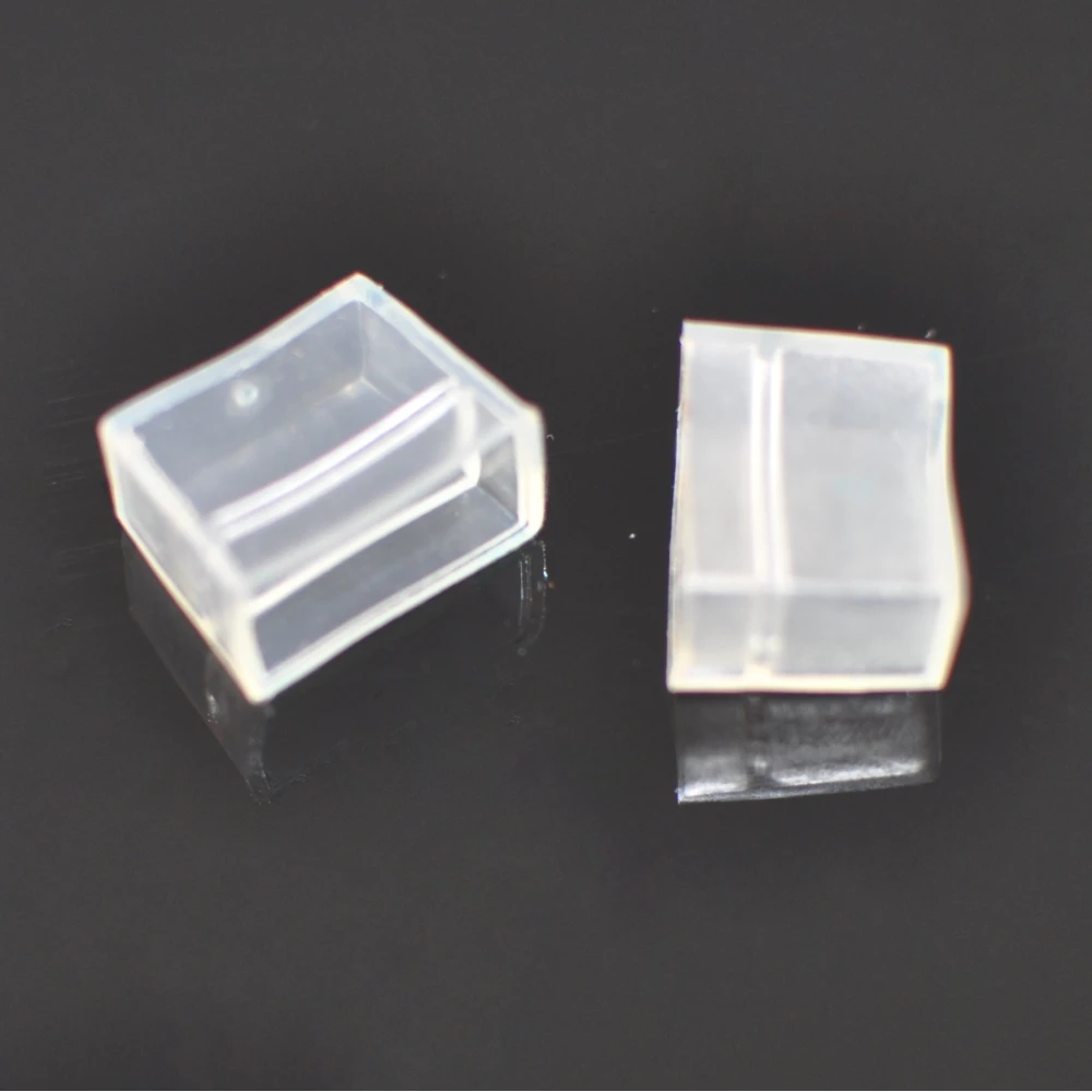 Accesorio tapon final para tira LED de 14mm y 220V en PVC transparente