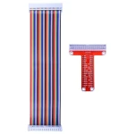 Conexión del adaptador GPIO tipo T montado en Raspberry Pi