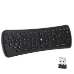 Teclado sem fios air mouse T6 para Android TV com comando 3 em 1