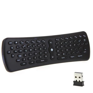 Teclado sem fios air mouse T6 para Android TV com comando 3 em 1