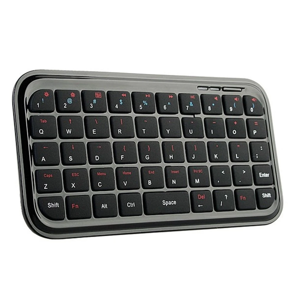 Teclado Mini Bluetooth compatível com iPhone, iPad, Android, PC e PS3