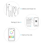 Fita LED inteligente WiFi SONOFF L2 Lite 5 metros com comando e app