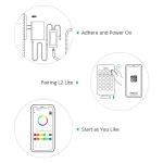 Fita LED inteligente WiFi SONOFF L2 Lite 5 metros com comando e app