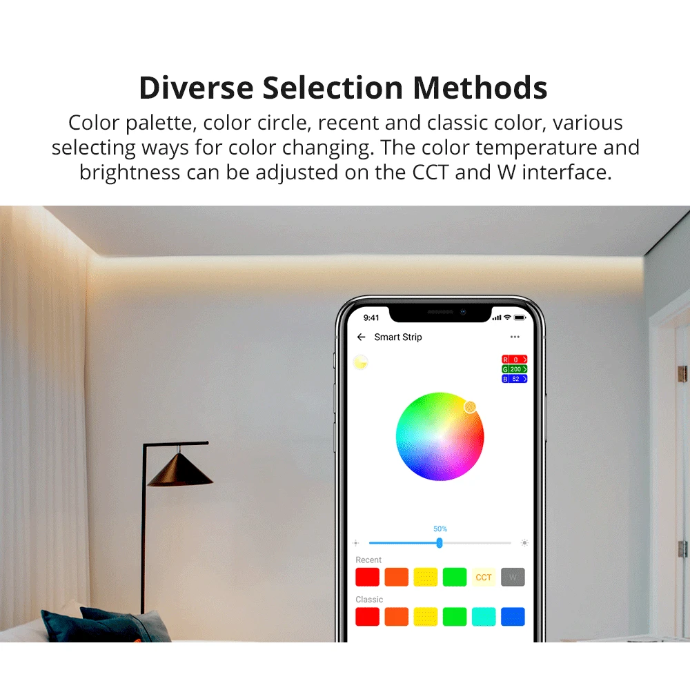 Fita LED inteligente WiFi SONOFF L2 Lite 5 metros com comando e app