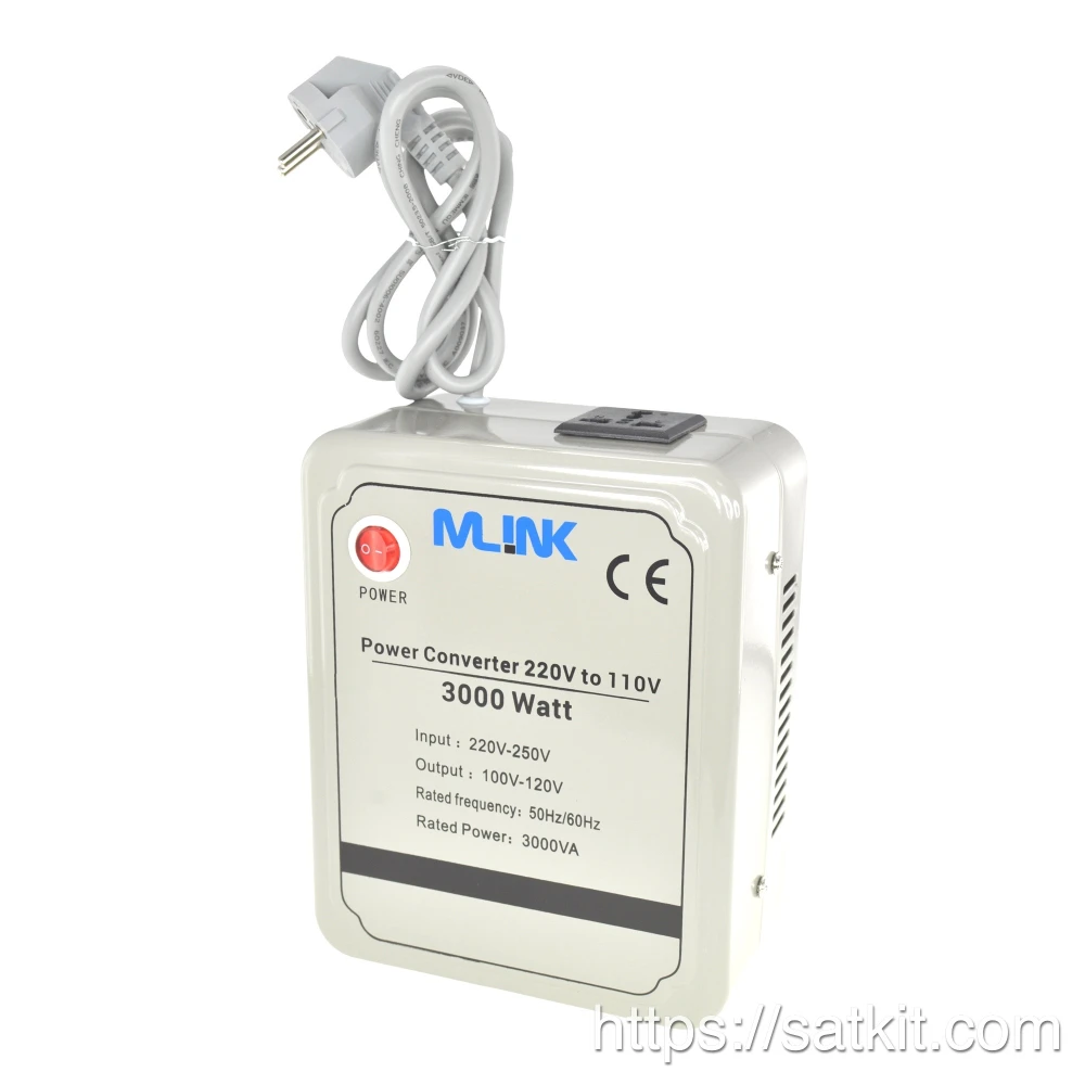 Transformador de corrente 220V para 110V 3000W para uso doméstico e profissional