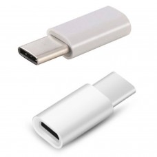 Conversor de fêmea micro usb 2.0 a macho USB-usb C 3.1 Tipo C - cor Branco ADAPTERS  1.00 euro - satkit