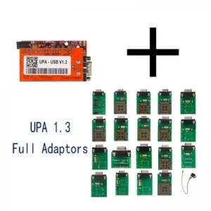 UPA USB Programmer V1.3 com adaptadores completos e função NEC